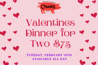 Chucks Valentine's Day Dinner for 2