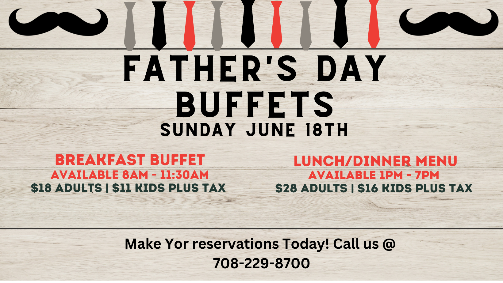 Chuck's Father's Day Buffets